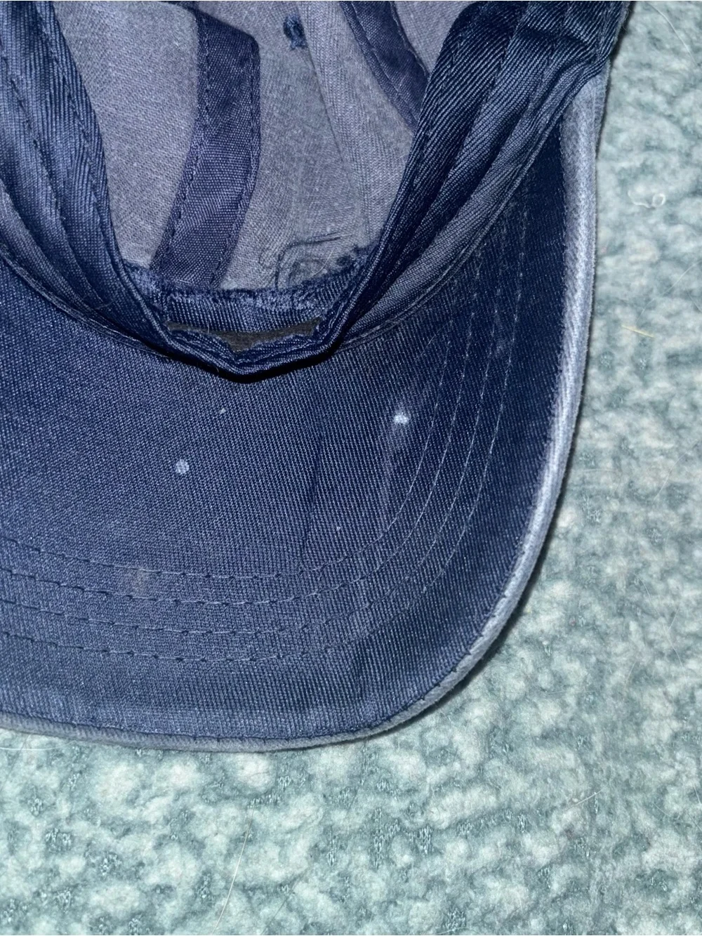 Faith Script Navy Baseball Cap